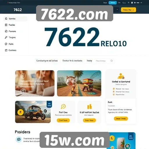 Avaliação da interface de usuário do site 7622.com